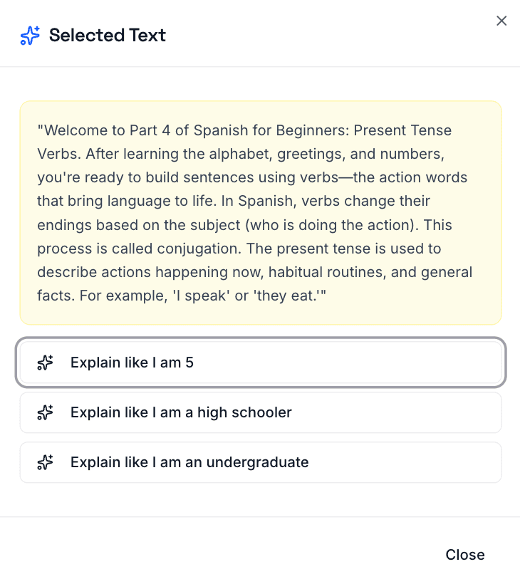 Explain like I'm feature